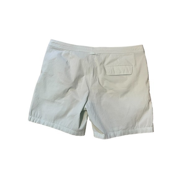 Onia The Calder 7.5” Nylon Swim Shorts Drawstrings Men's Size 40 Pale Seersucker - Picture 4 of 7